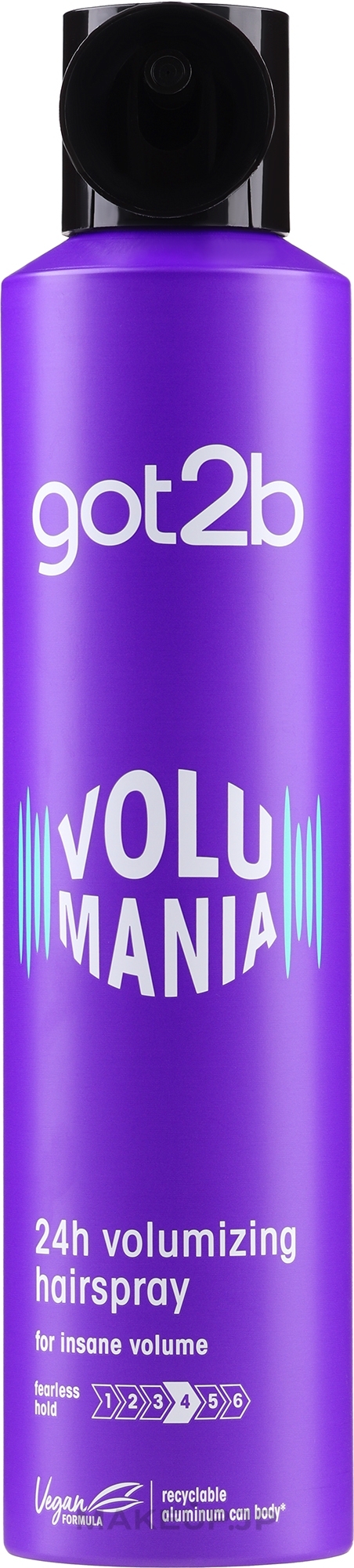 Hair Spray "Volume" - Schwarzkopf Got2b Volumania — photo 300 ml