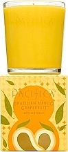 Fragrances, Perfumes, Cosmetics Soy Candle - Pacifica Brazilian Mango Grapefruit Soy Candle