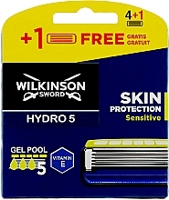 Fragrances, Perfumes, Cosmetics Blade Refill Set, 5 pcs - Wilkinson Sword Hydro 5 Skin Protection Sensitive Vitamin E