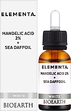 Mandelic Acid 2% + Sea Daffodil Face Serum - Bioearth Elementa White Mandelic Acid 2% + Sea Daffodil — photo N3