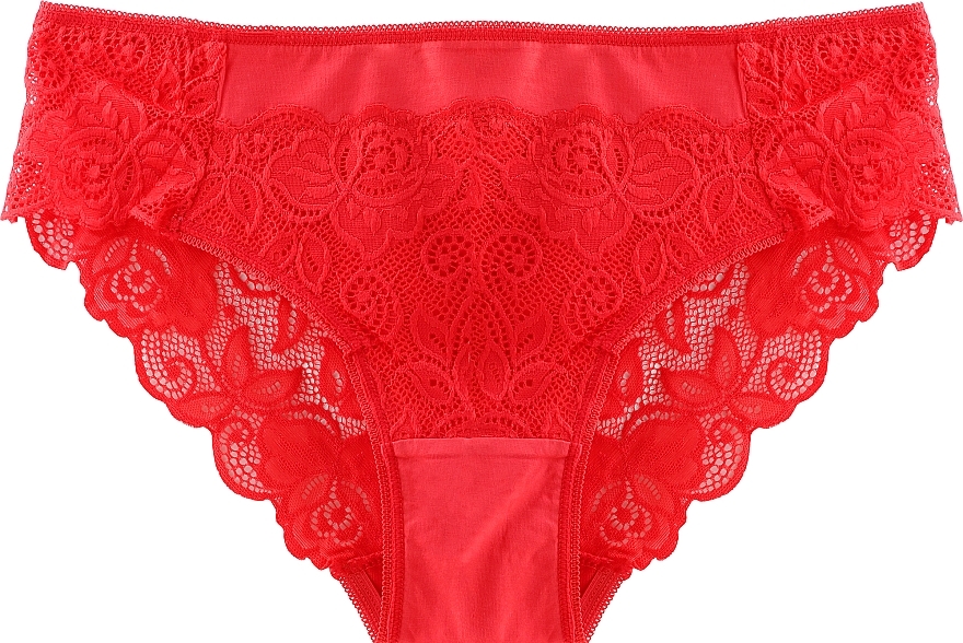 Lace Bikini Panties 'Figi', 1 pc, red - Moraj — photo N1