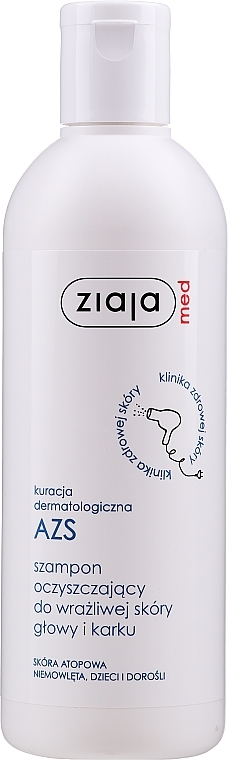 Cleansing Shampoo - Ziaja Med Cleansing Shampoo For Sensitive Scalp And Neck  — photo N2