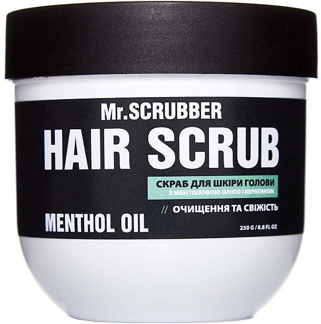 Scalp Scrub with Menthol Oil & Keratin - Mr.Scrubber Menthol Oil Hair Scrub — photo N3