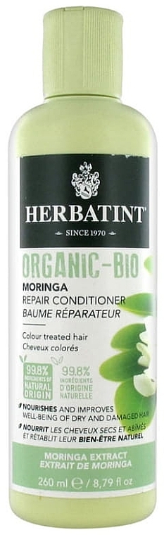 Revitalizing Hair Conditioner - Herbatint Moringa Repair Conditioner (sample) — photo N1