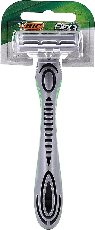 Men Razor "Flex 3 Sensitive", 10 pcs - Bic — photo N2