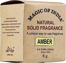 Fragrances, Perfumes, Cosmetics Amber Natural Solid Fragrance - Shamasa