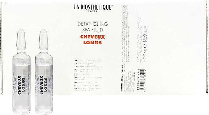 Moisturising SPA Hair Fluid Ampoule - La Biosthetique Long Hair Detangler — photo N1