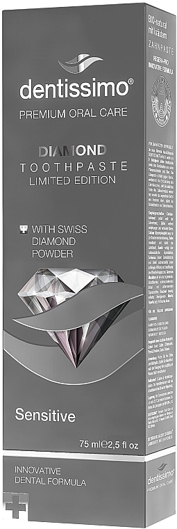 Diamond Toothpaste for Sensitive Teeth - Dentissimo Diamond Toothpaste Limited Edition — photo N3