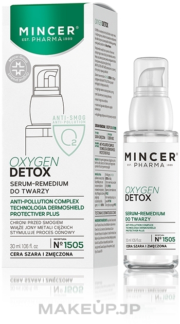 Face Serum - Mincer Pharma Oxygen Detox N°1505 Serum-Remedium Anti-Radical — photo 30 ml