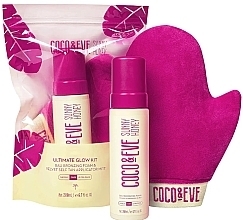 Fragrances, Perfumes, Cosmetics Set - Coco & Eve Ultimate Glow Kit Dark (bronz/foam/200ml + self/taning/mitt)