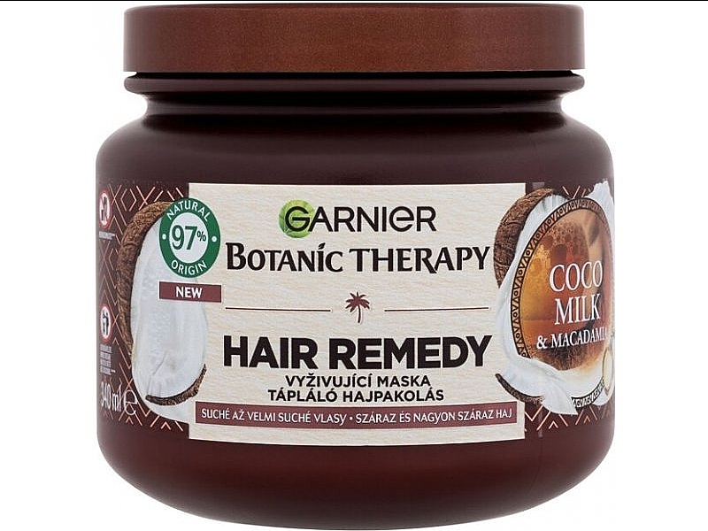 Hair Mask - Garnier Botanic Therapy Cocoa Milk & Macadamia Hair Remedy Hair Mask — photo N1