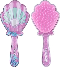 Let's Be Mermaids Hair Brush, pink 2 - Martinelia Shell Hair Brush — photo N1