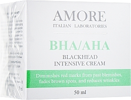 Fragrances, Perfumes, Cosmetics Concentrated Anti Blackhead & Acne Cream with Salicylic Acid - Amore Blackhead Intensive Cream