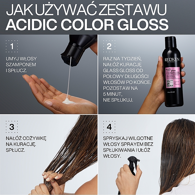 カラー保護＆シャイン コンディショナー - Redcen Acidic Color Gloss Conditioner	 — photo N7