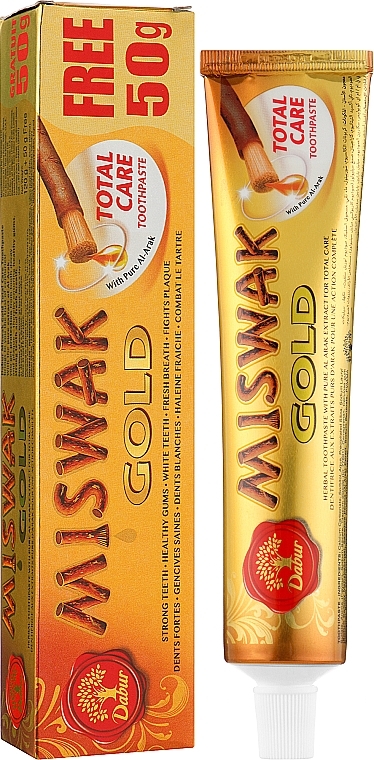 Pasta do zkbow Kompleksowa pielkgnacja - Dabur Miswak Gold — photo N2