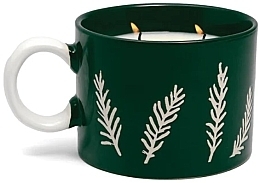 Fragrances, Perfumes, Cosmetics Scented Candle in Cup, green - Paddywax Cypress & Fir Green Ceramic Mug Candle