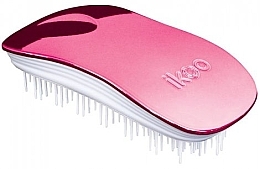 Fragrances, Perfumes, Cosmetics Hair Brush - Ikoo Home Pink White Brush