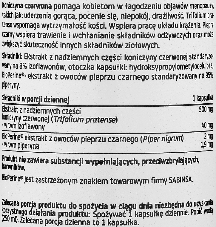 Red Clover 8% Isoflavones Dietary Supplement - Pharmovit Clean Label Red Clover 8% Isoflavones — photo N2