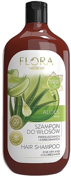 Aloe Shampoo for Dry & Colored Hair - Vis Plantis Flora Shampoo For Dry and Colored Hair — photo N1