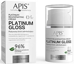 Fragrances, Perfumes, Cosmetics Rejuvenating Face Cream - APIS Professional Platinum Gloss