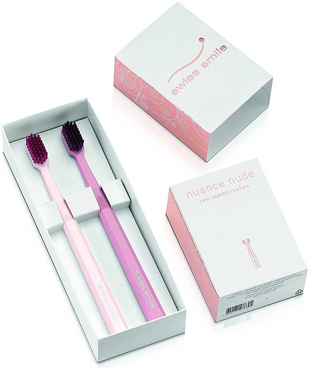 Toothbrush Set - Swiss Smile Nuance Nude Two Toothbrushes — photo N11