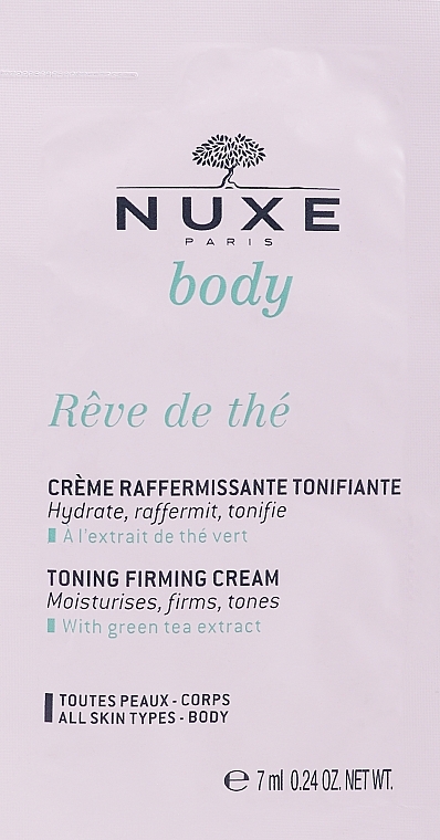 Toning & Firming Body Cream - Nuxe Reve De The Toning Firming Cream (sample) — photo N2