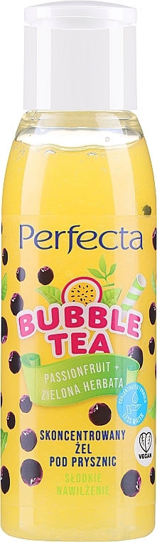 Passion Fruit + Green Tea Shower Gel - Perfecta Bubble Tea Passion Fruit + Green Tea Concentrated Shower Gel MINI — photo N1