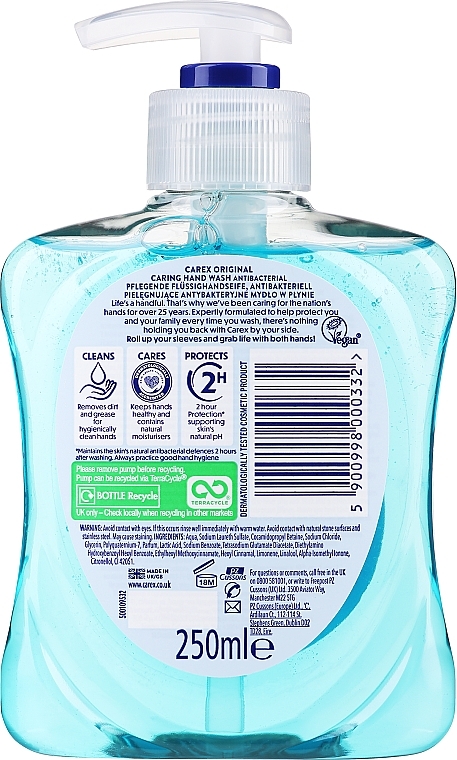 Antibacterial Liquid Soap - Carex Pure Blue Hand Wash — photo N11