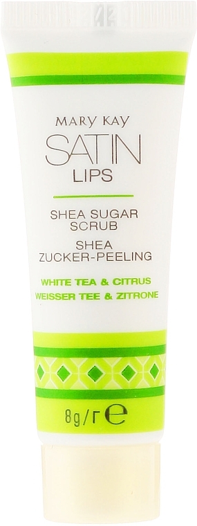 Shea Butter Sugar Lip Scrub "White Tea and Citrus" - Mary Kay Satin Lips Shea Sugar Scrub — photo N2