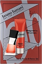 Fragrances, Perfumes, Cosmetics Bruno Banani Magnetic Woman - Set (edp/30ml + sh/gel/50ml)