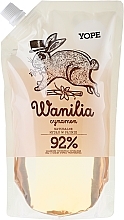 Fragrances, Perfumes, Cosmetics Liquid Soap "Vanilla" (doypack) - Yope Vanilla & Cinnamon Natural Liquid Soap Refill Pack