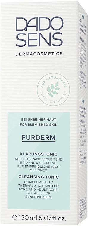 Cleansing Toner - Dado Sens Purderm Cleansing Tonic — photo N2