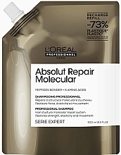 Fragrances, Perfumes, Cosmetics Professional Shampoo for Molecular Restoration of Damaged Hair Structure - L'Oreal Professionnel Serie Expert Absolut Repair Molecular Shampoo (refill)