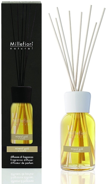 Mineral Gold Fragrance Diffuser - Millefiori Milano Natural Diffuser Mineral Gold — photo N1