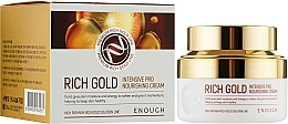 Intensive Nourishing Face Cream with Gold Ions - Enough Rich Gold Intensive Pro Nourishing Cream — photo N2