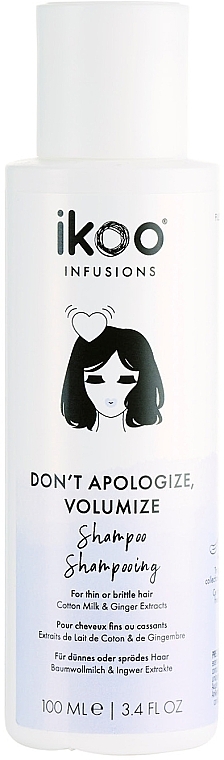 Volume Shampoo - Ikoo Infusions Don’t Apologize, Volumize Shampoo — photo N1