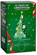 Fragrances, Perfumes, Cosmetics 12-Piece Advent Calendar with Active Sheet Masks - Garnier SkinActive Advent Calendar