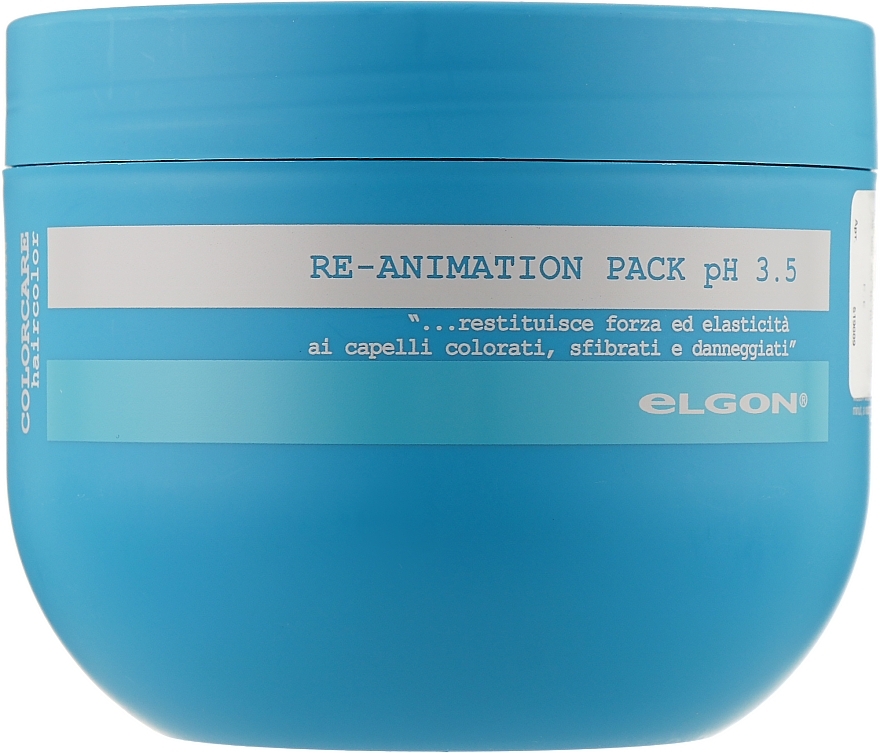 Repairing Mask for Damaged Hair - Elgon Colorcare Re-Animation Pack pH 3.5 — photo N29