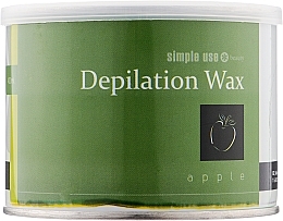 Hot Depilation Wax in Jar 'Green Apple' - Simple Use Beauty Depilation Wax — photo N5