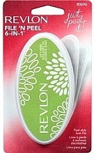 Fragrances, Perfumes, Cosmetics Foot File 6-in-1, green - Revlon File N' Peel 6-in-1 Peelable Foot File