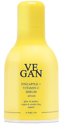 Brightening Face Serum with Pineapple Extract & Vitamin C - Vegan By Happy Skin Pineapple + Vitamin C Serum — photo N1