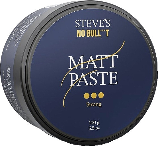 Matte Hair Paste, strong hold - Steve's No Bull***t Matt Paste Strong — photo N1