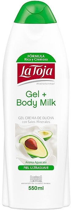 Shower Gel "Avocado" - La Toja Hidrotermal Aloe Vera Gel + Body Milk — photo N1