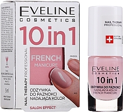 Fragrances, Perfumes, Cosmetics French Manicure 10-in-1 Nail Color Conditioner - Eveline Cosmetics Nail Therapy Professional French Manicure