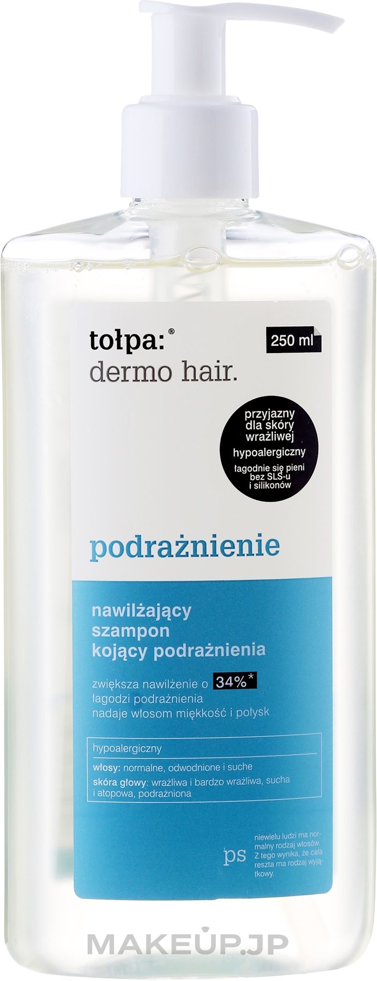 Moisturizing Hair Shampoo - Tolpa Dermo Hair Moisturizing Shampoo — photo 250 ml