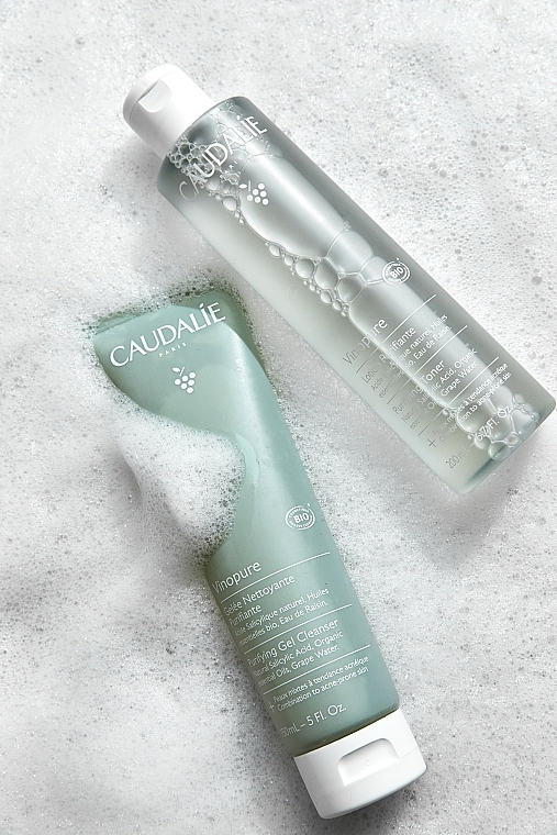 Cleansing Gel for Combination & Acne-Prone Skin - Caudalie Vinopure Purifyng Gel Cleanser — photo N8