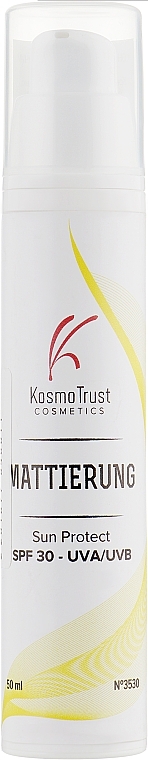 Mattifying Cream SPF30 - KosmoTrust Cosmetics Mattierung — photo N2