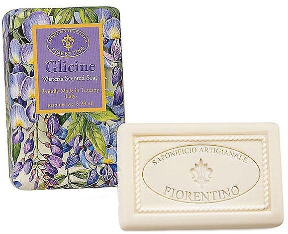 Natural Soap "Wisteria" - Saponificio Artigianale Fiorentino Masaccio Wisteria Soap — photo N2