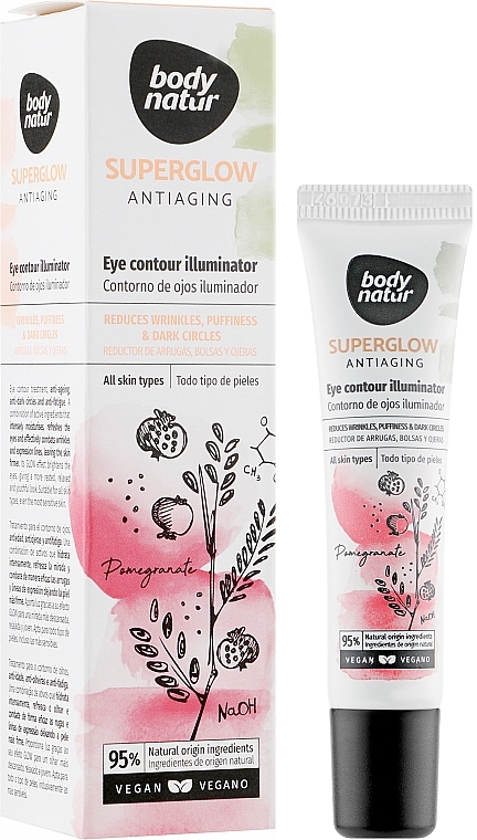 Anti-Aging Eye Cream - Body Natur Superglow Antiaging Eye Contour Illuminator — photo N15