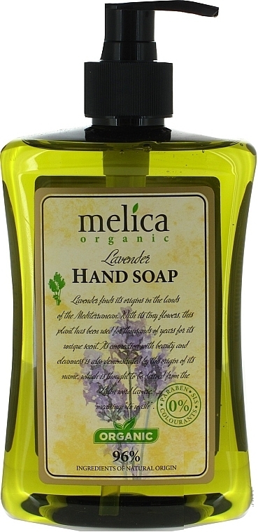 Liquid Lavender Soap - Melica Organic Lavander Liquid Soap — photo N1